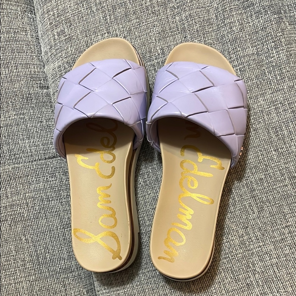 Sam Edelman Purple leather Sandals Slip-On Comfort